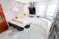 Kitchens with trapezoidal sink photo
