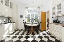 Kitchens With Checkerboard Floors Photo