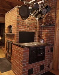Kitchen with brick oven photo