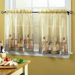 Старые шторы на кухне фото