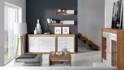 Living room with two chests of drawers photo