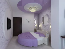 Круглый потолок в спальне фото