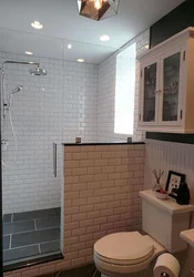 Bathtub With Brick Panels Photo