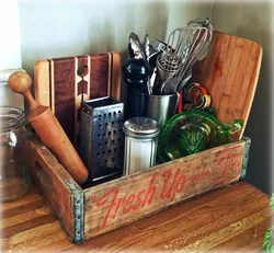 Деревянный Ящик На Кухне Фото