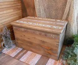 Wooden box in the kitchen photo