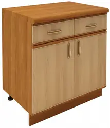 Cabinets tables for kitchen photo