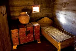 Photo of a bedroom like in the old days