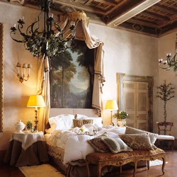 Photo of a bedroom like in the old days