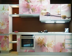 Photo wallpaper for the kitchen photo sakura