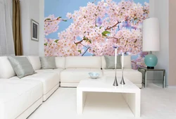 Photo wallpaper for the kitchen photo sakura