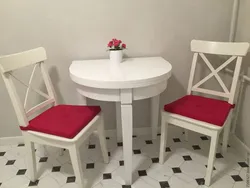 Полукруглый стол на кухню фото