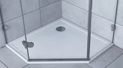 Угловой поддон в ванную фото