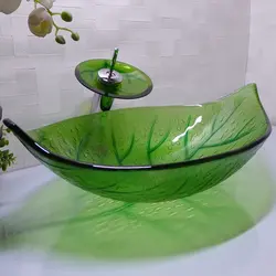 Ваннаға арналған жасыл раковина фотосуреті