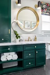 Green sink for bathroom photo