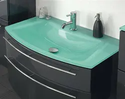 Ваннаға арналған жасыл раковина фотосуреті