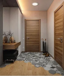 Laminate flooring in a narrow hallway photo