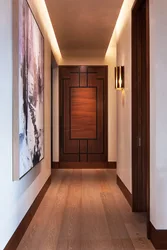Laminate flooring in a narrow hallway photo