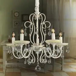 Provence chandelier in the living room photo