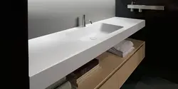 Длинная тумба в ванную фото