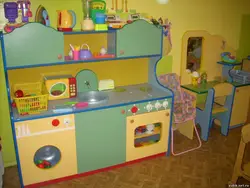 Photos of children's kitchens for kindergarten