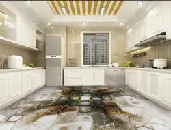 Photo of 3D floors in the kitchen