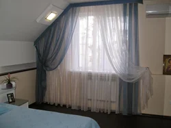 Photo of curtains for an attic bedroom