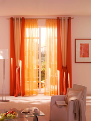 Photo Of Peach Curtains For The Living Room