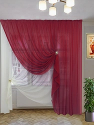 Photo curtains for kitchen bedroom