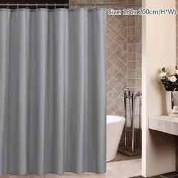 Polyester curtains for bathroom photo