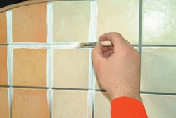 Tile Joints In The Bathroom Photo
