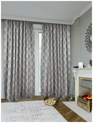 Jacquard curtains photo for the living room