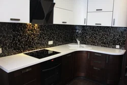 Dark kitchens made of mdf photo