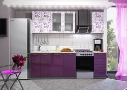 Гарнитуры для кухни с цветами фото
