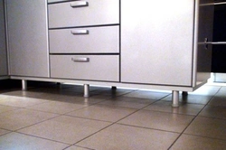 Photo of a kitchen with legs or not