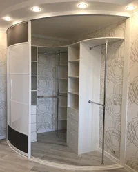 Photo of corner wardrobes in the hallway