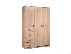 Bedroom wardrobe with drawers photo