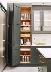 Cabinets on the wall in the kitchen photo