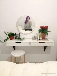 Зеркало с ящиками в спальню фото