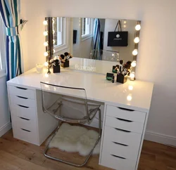 Mirror with drawers for the bedroom photo