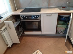 Kitchen photo with refrigerator, dishwasher