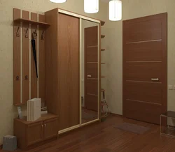 Hallway with compartment and hanger photo