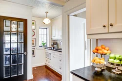 Photos of houses with a door from the kitchen