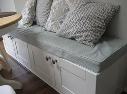 Sofa with drawer in the kitchen photo