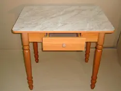 Kitchen tables with drawer photo