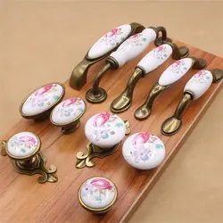 Kitchen Handles With Flowers Photo