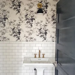Tiles As Wallpaper In The Bathroom Photo