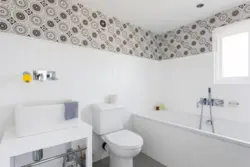 Tiles As Wallpaper In The Bathroom Photo