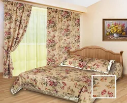 Bedroom bedspreads with flowers photo