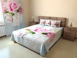 Покрывала для спальни с цветами фото