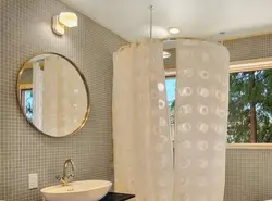Duş pərdəsi ilə küvet foto
